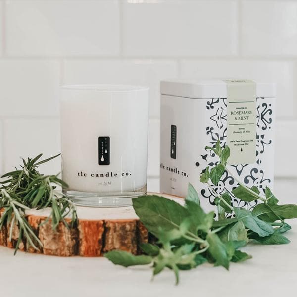 Soy Candle, Rosemary & Mint