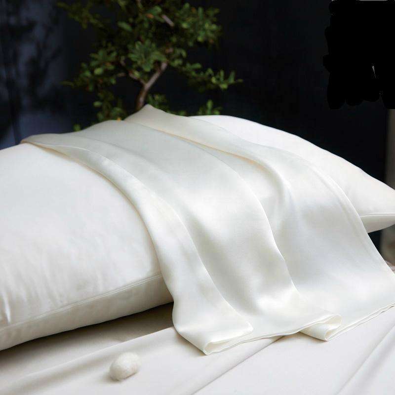 Ivory 100% Silk Pillowcase, King