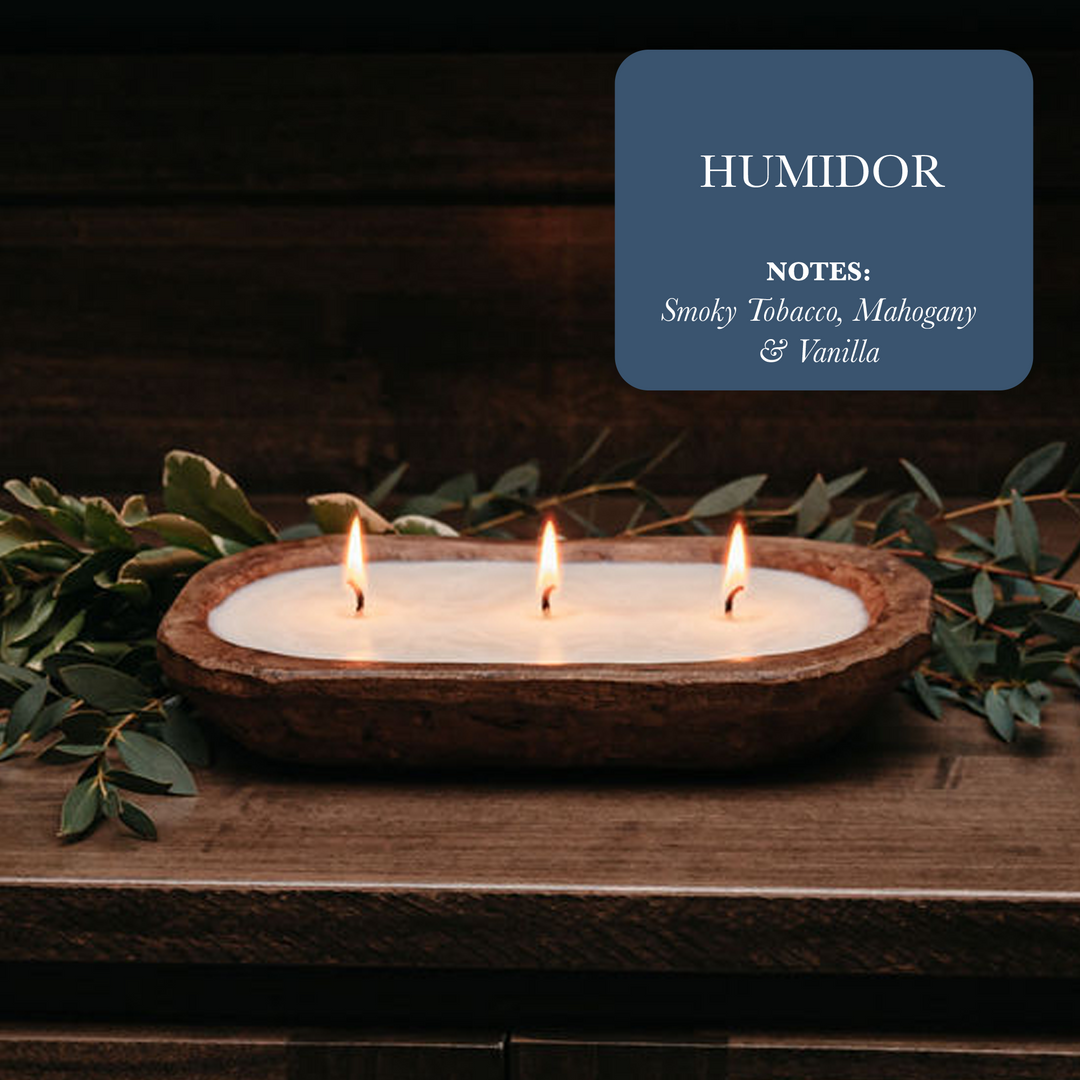 3-Wick Soy Candle, Humidor