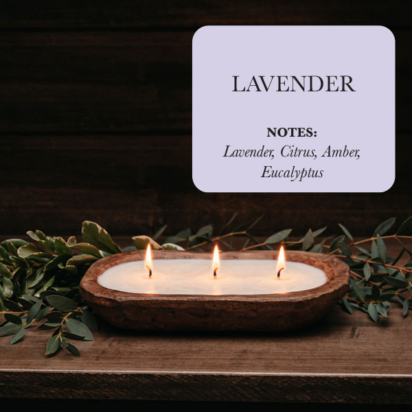 3-Wick Soy Candle, Lavender