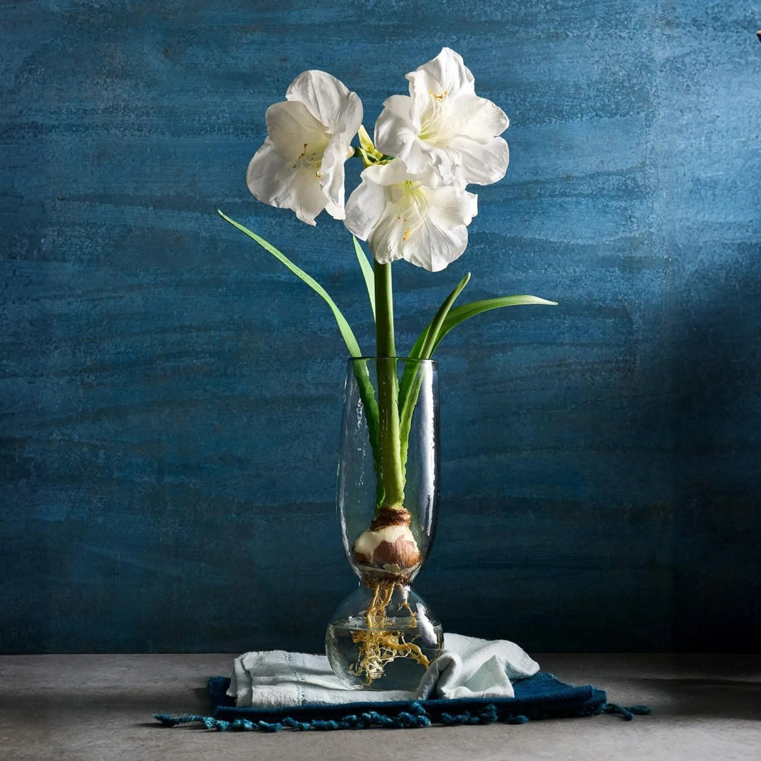 Handcrafted Tall Bulb Vase, Pebbled