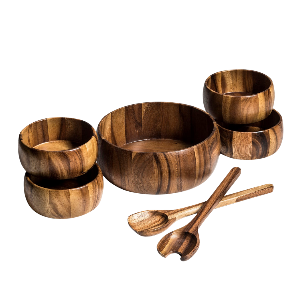 Dragor Salad Bowl 7-Piece Set, Large