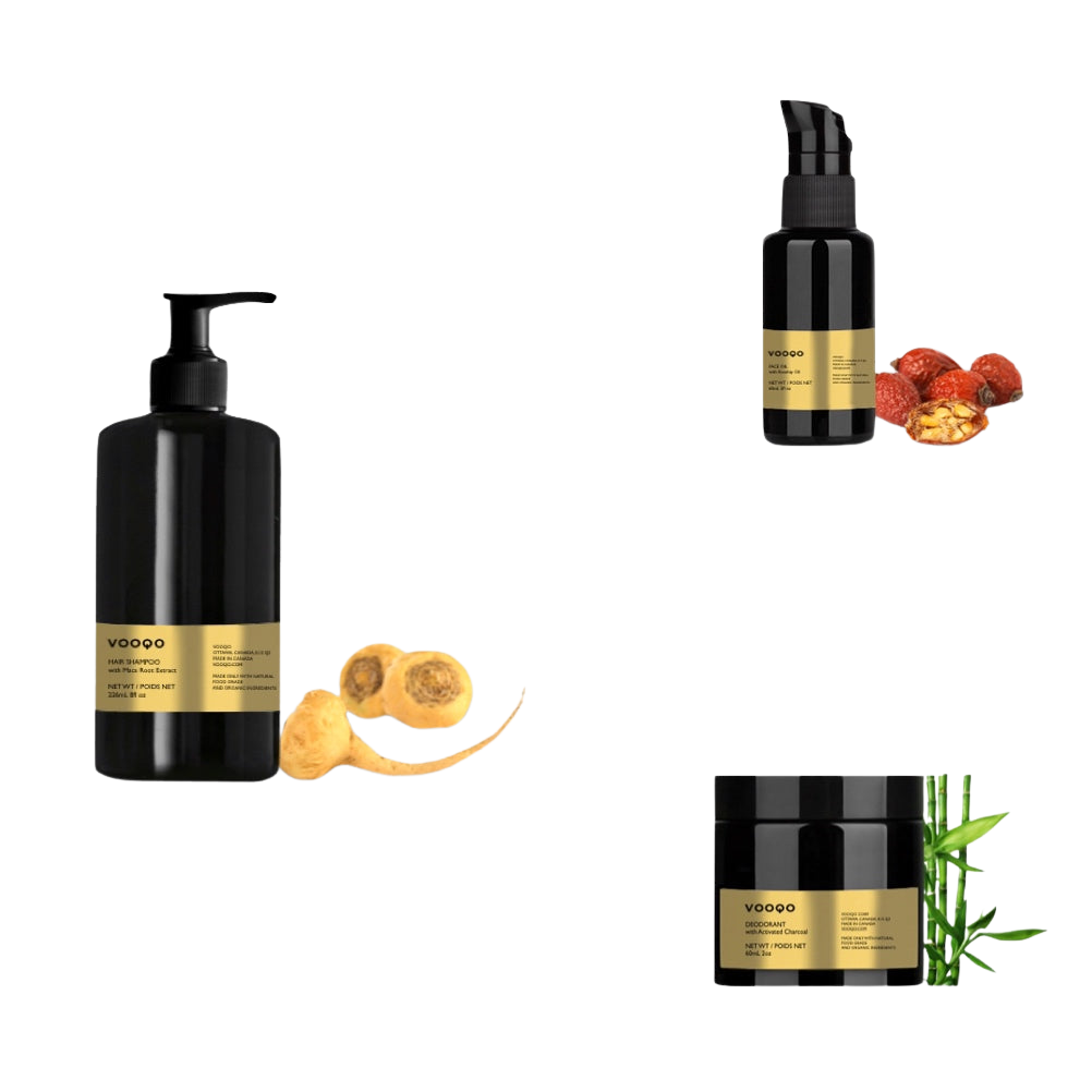 Men's Care Routine, Shampoo, Deodorant & Face Oil