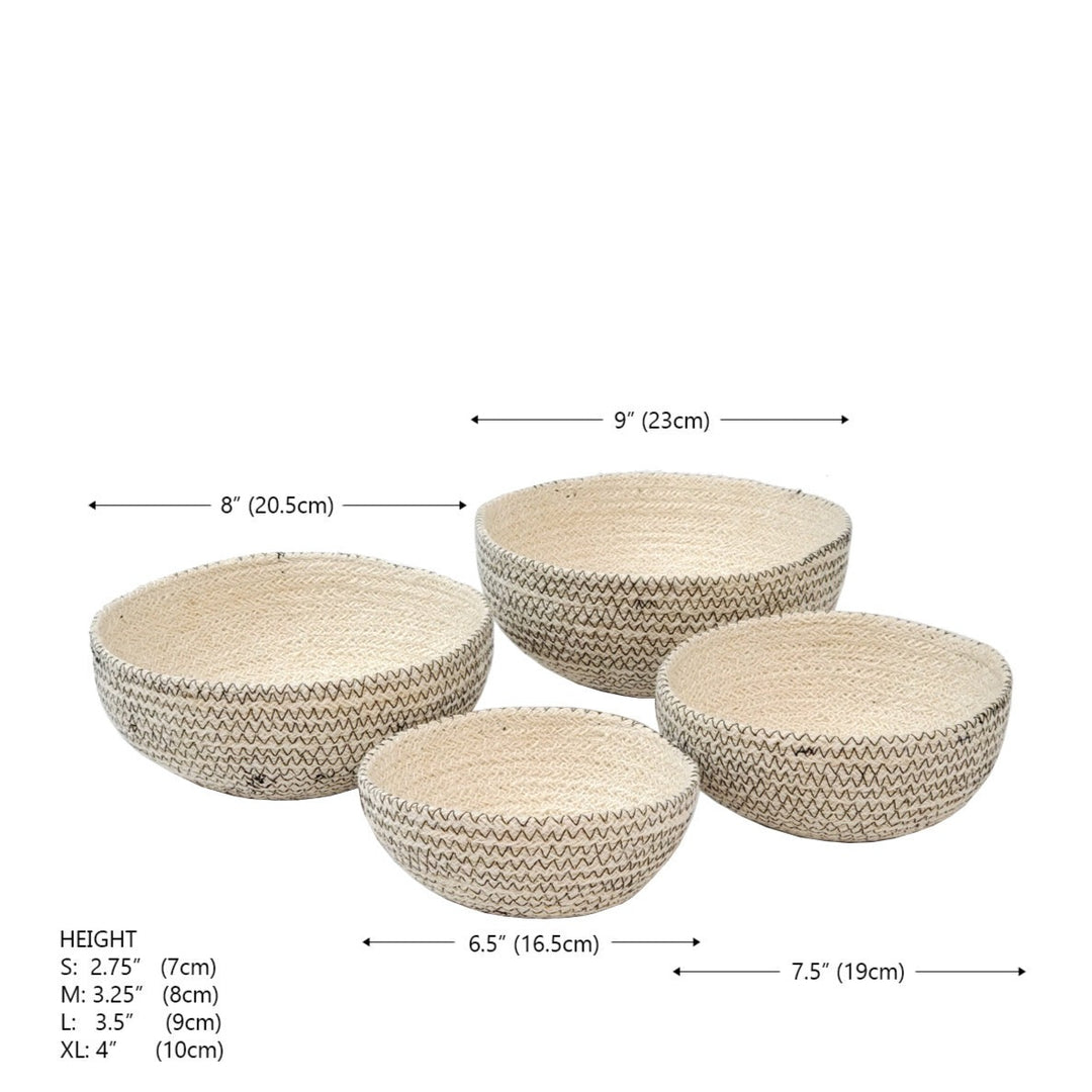 Bowl Basket, Black (Set of 4)