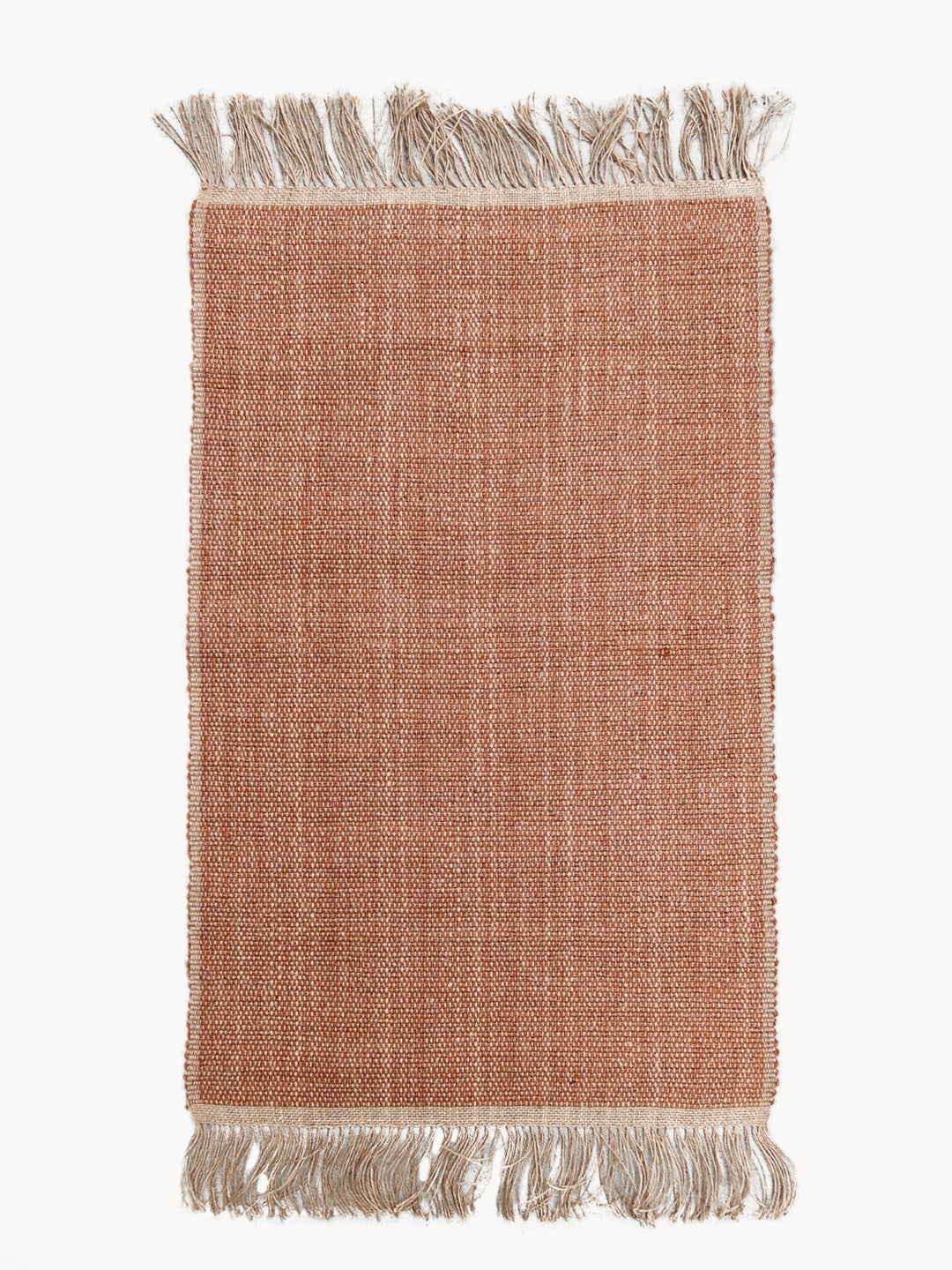 Goldi Jute Rug, Rectangle with Fringe