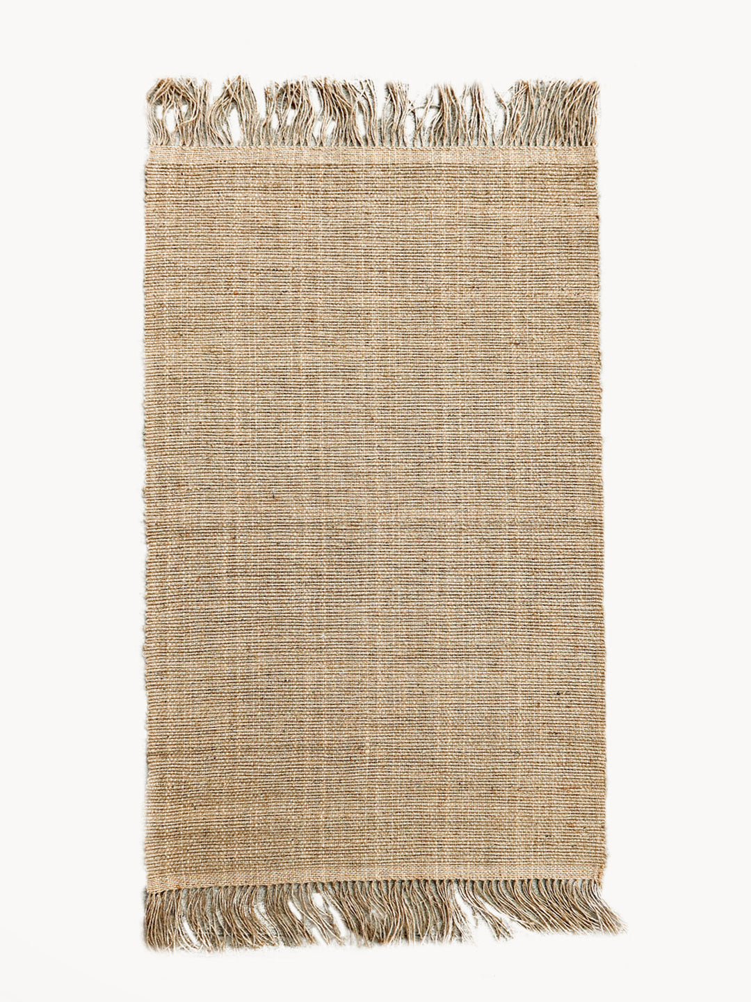 Goldi Jute Rug, Rectangle with Fringe