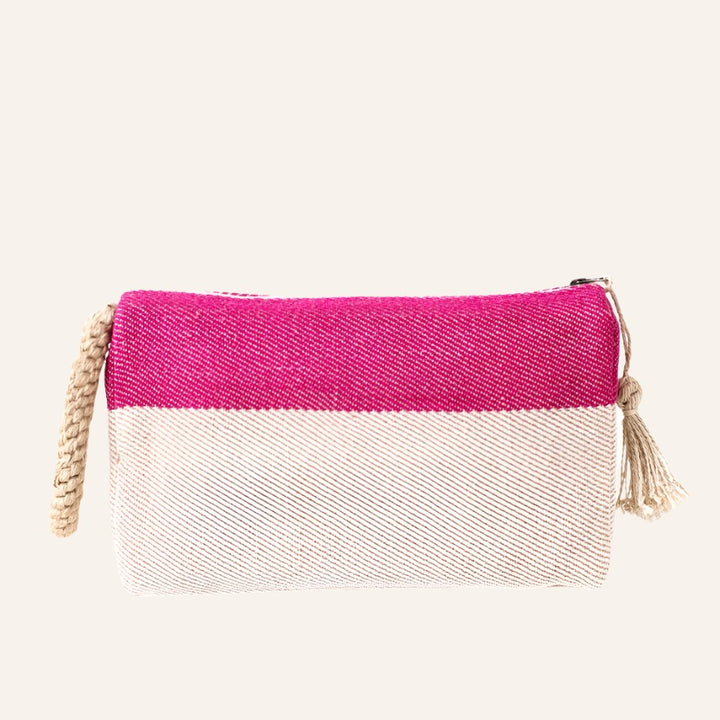 Color Block Clutch Bag, Pink