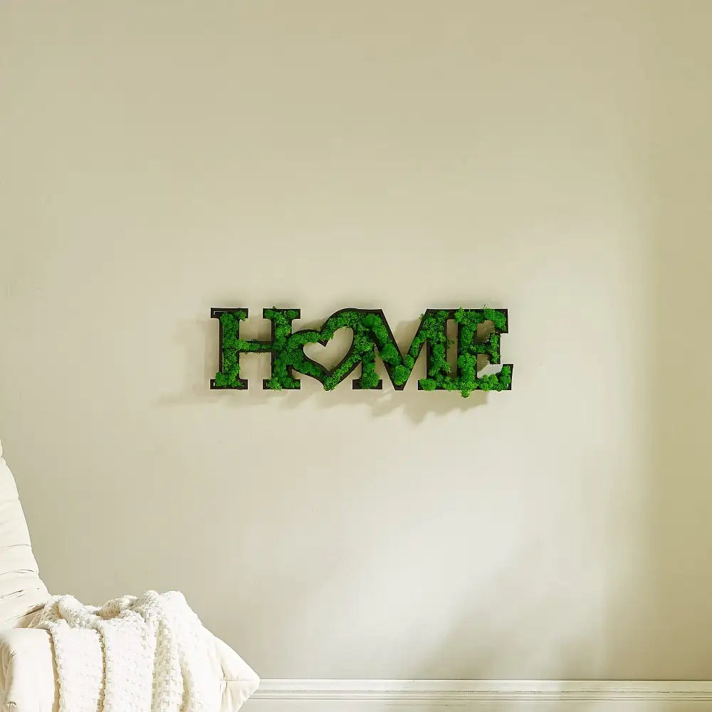 MOSS WORD WALL ART, HOME