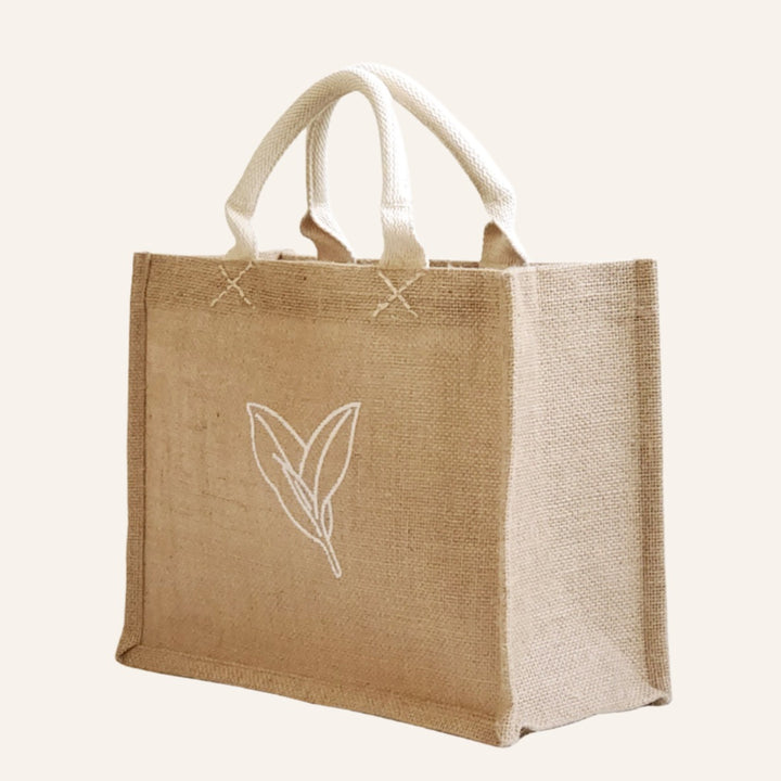 Jute Unlined Canvas Bag, Nature (Small)