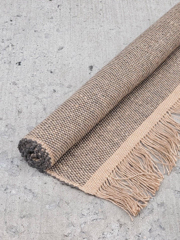 Goldi Jute Rug, Rectangle with Fringe