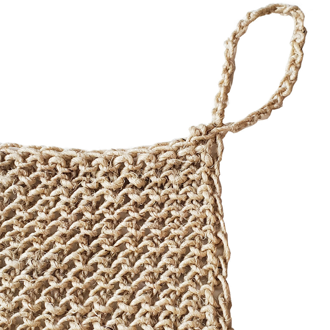 Handmade Woven Hemp Washcloth, Set of 2