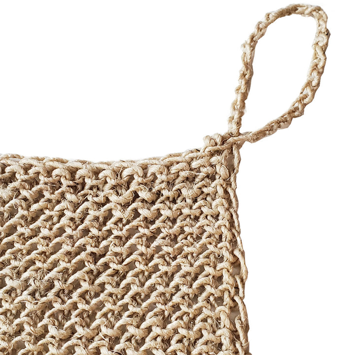 Handmade Woven Hemp Washcloth, Set of 2