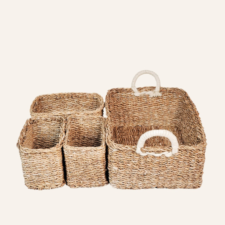 Handwoven Everything Basket, Natural (Set of 4)