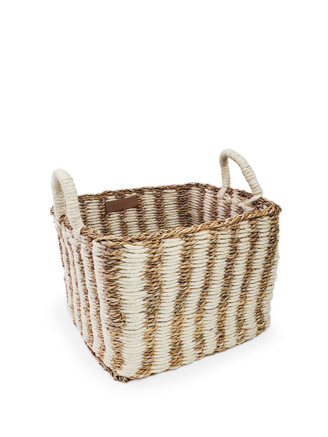 Storage Basket, Rectangular with Rope Handles