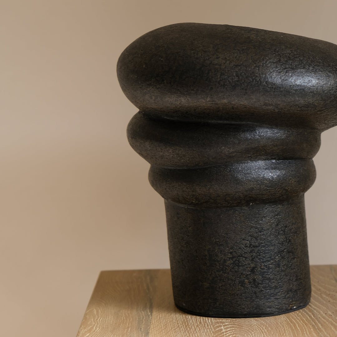 Handmade Clay Vessel Vase, Java