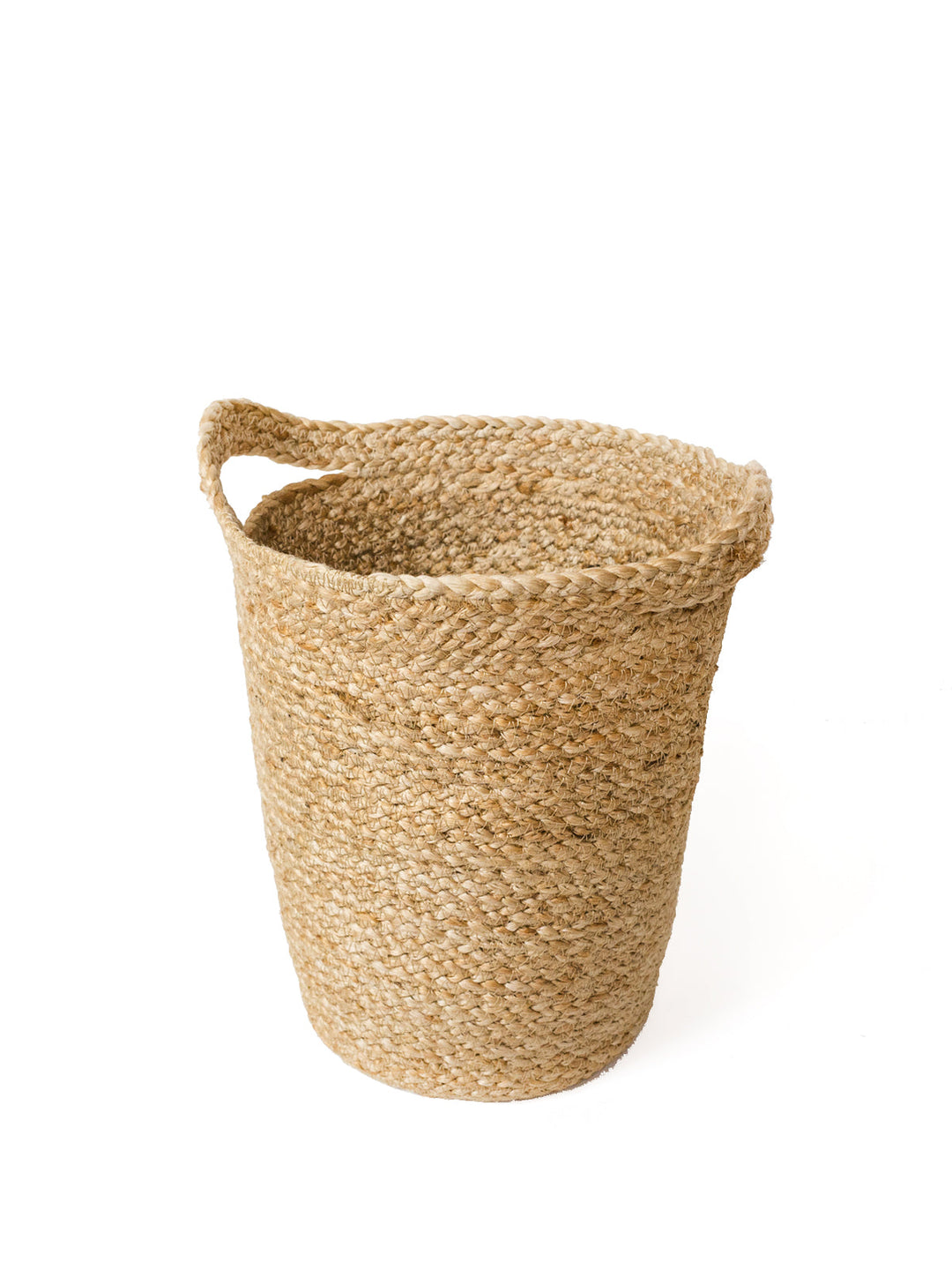 Handmade Jute Basket, Slit Handles