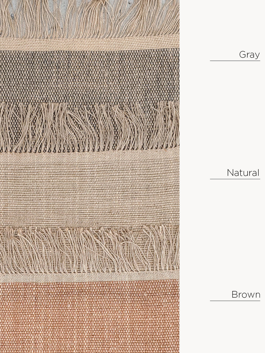 Goldi Jute Rug, Rectangle with Fringe