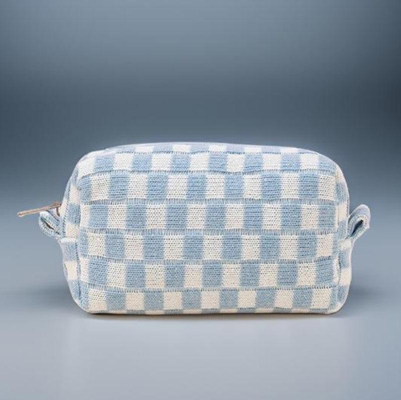 Knitted Cosmetic Bag, Variety of Checkered