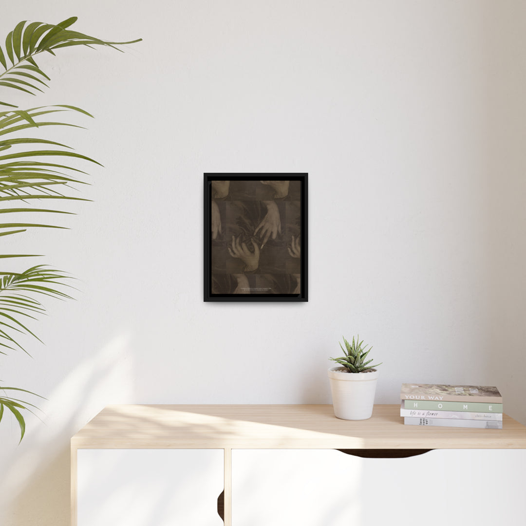 Matte Canvas in Black Frame, Georgia O'Keeffe-Hands and Thimble by Alfred Stieglitz