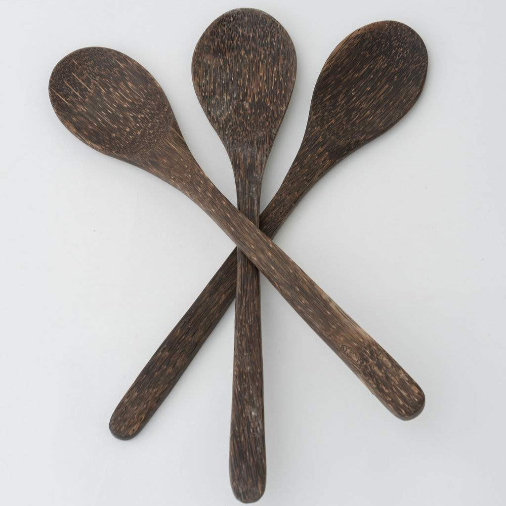 Handmade Palm Wood Spoon, Short or Long Handle