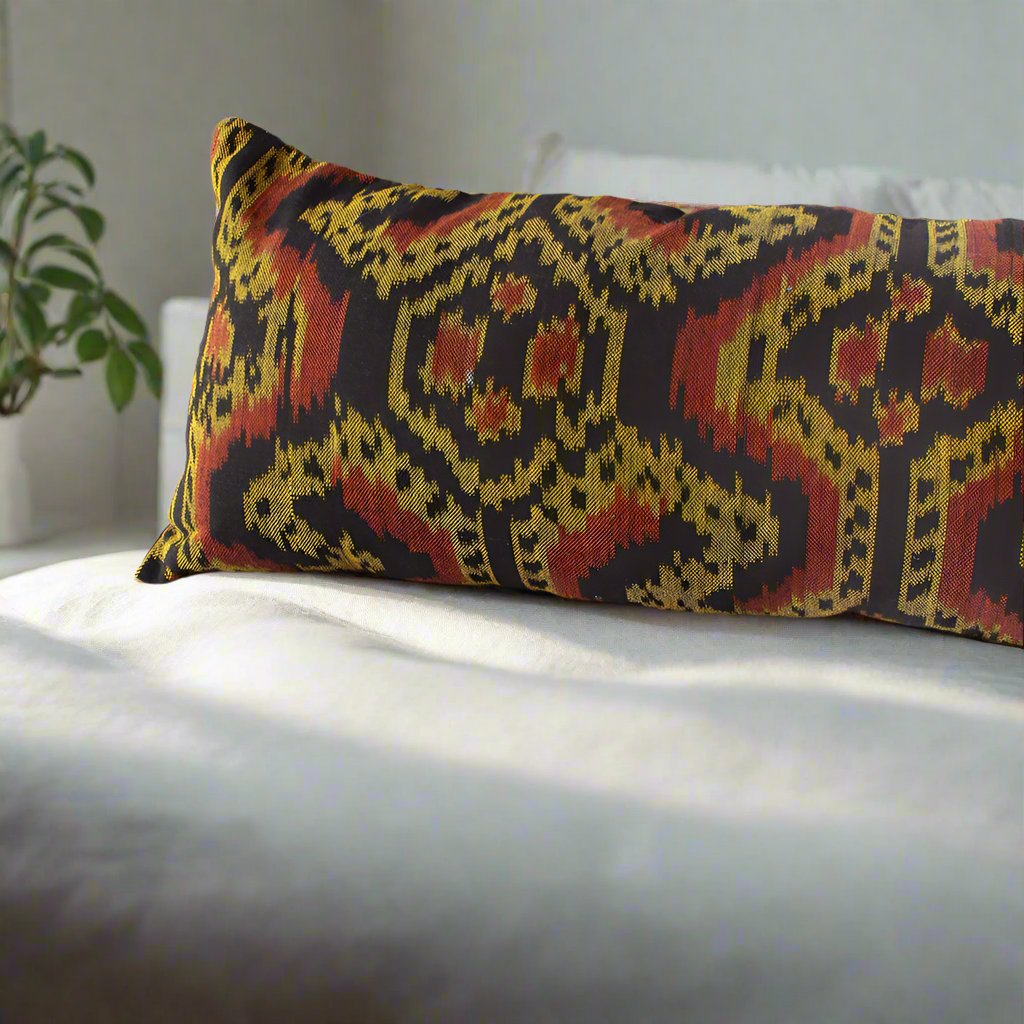Handwoven Decorative Pillow Cover Only, Two Lumbar Sizes