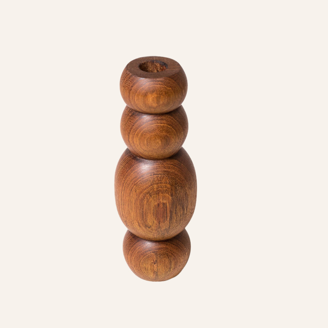 Granadillo Wood 9" Vase, Style 1