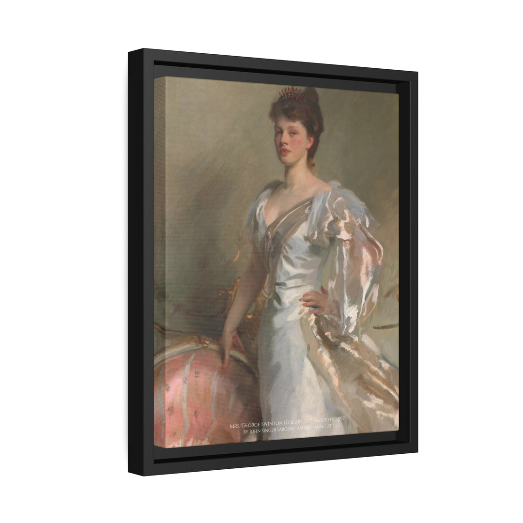 Matte Canvas in Black Frame, Mrs. George Swinton by John Singer Sargent