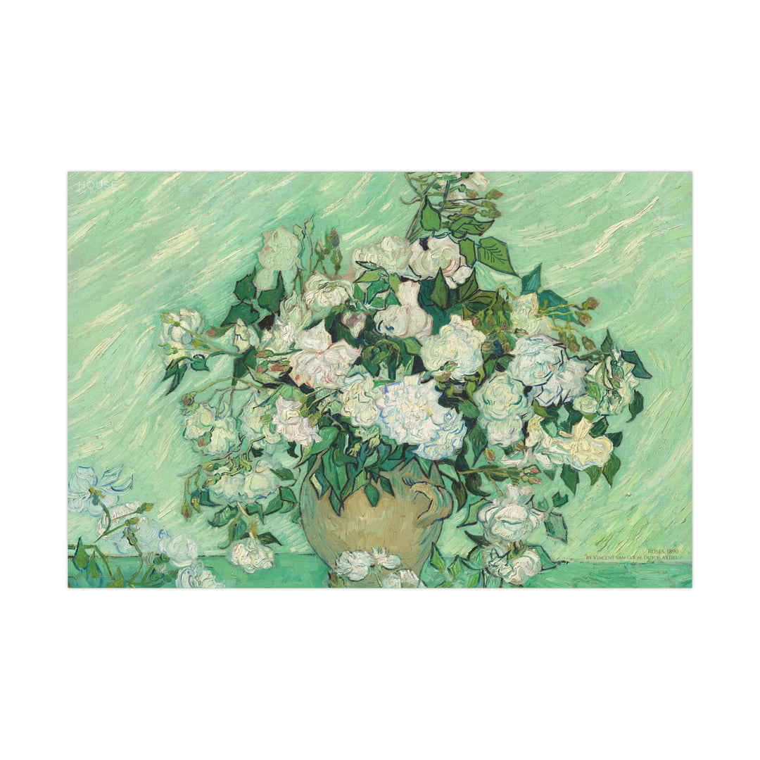 Gift Wrapping Paper, Roses by Vincent van Gogh