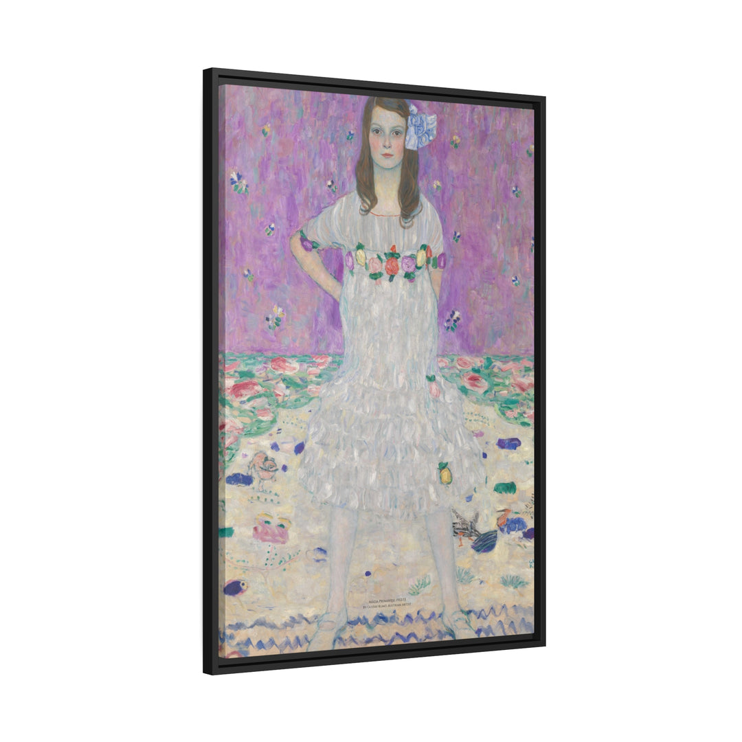 Matte Canvas in Black Frame, Mäda Primavesi by Gustav Klimt