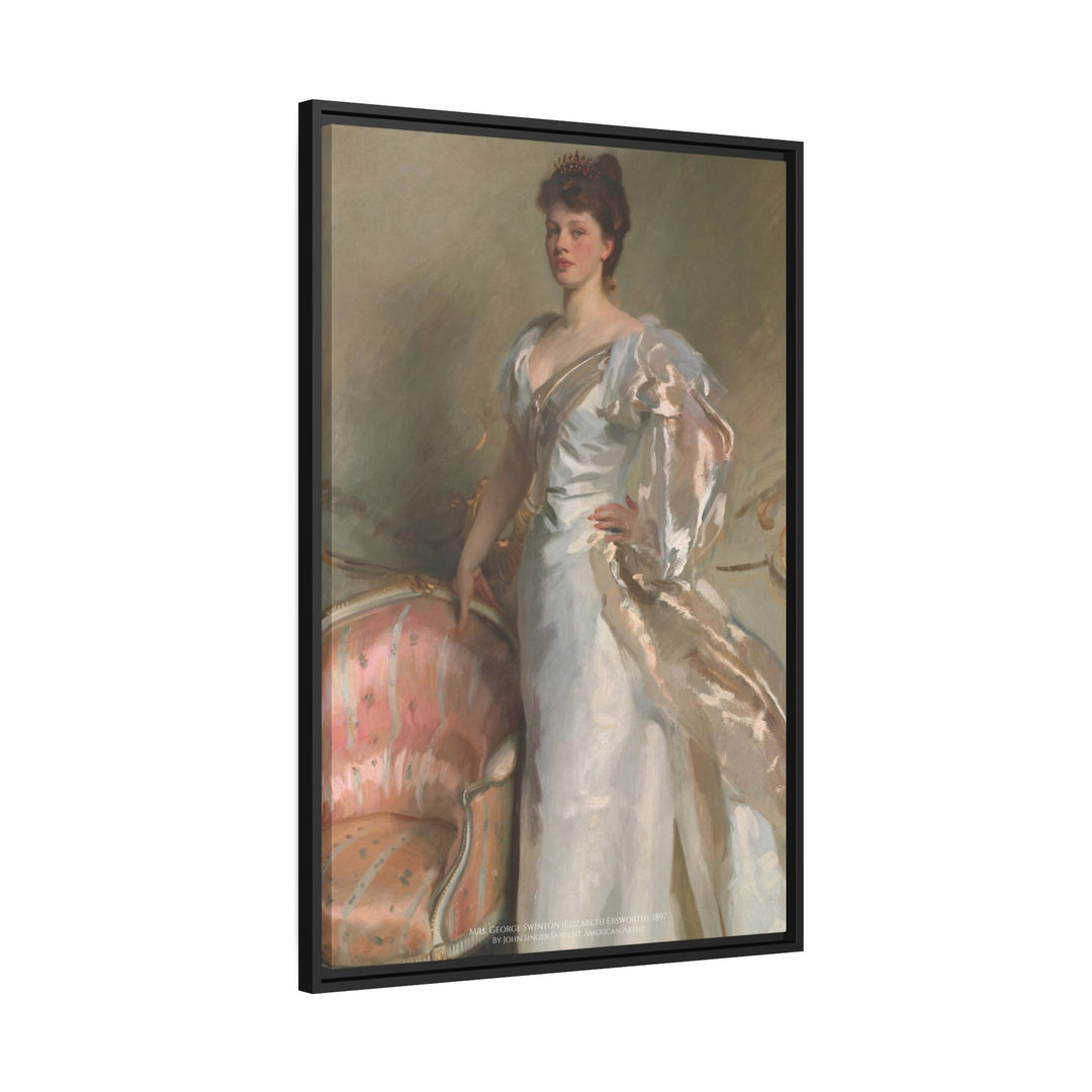 Matte Canvas in Black Frame, Mrs. George Swinton by John Singer Sargent