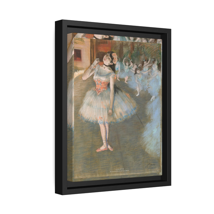 Matte Canvas in Black Frame, A Star by Edgar Degas