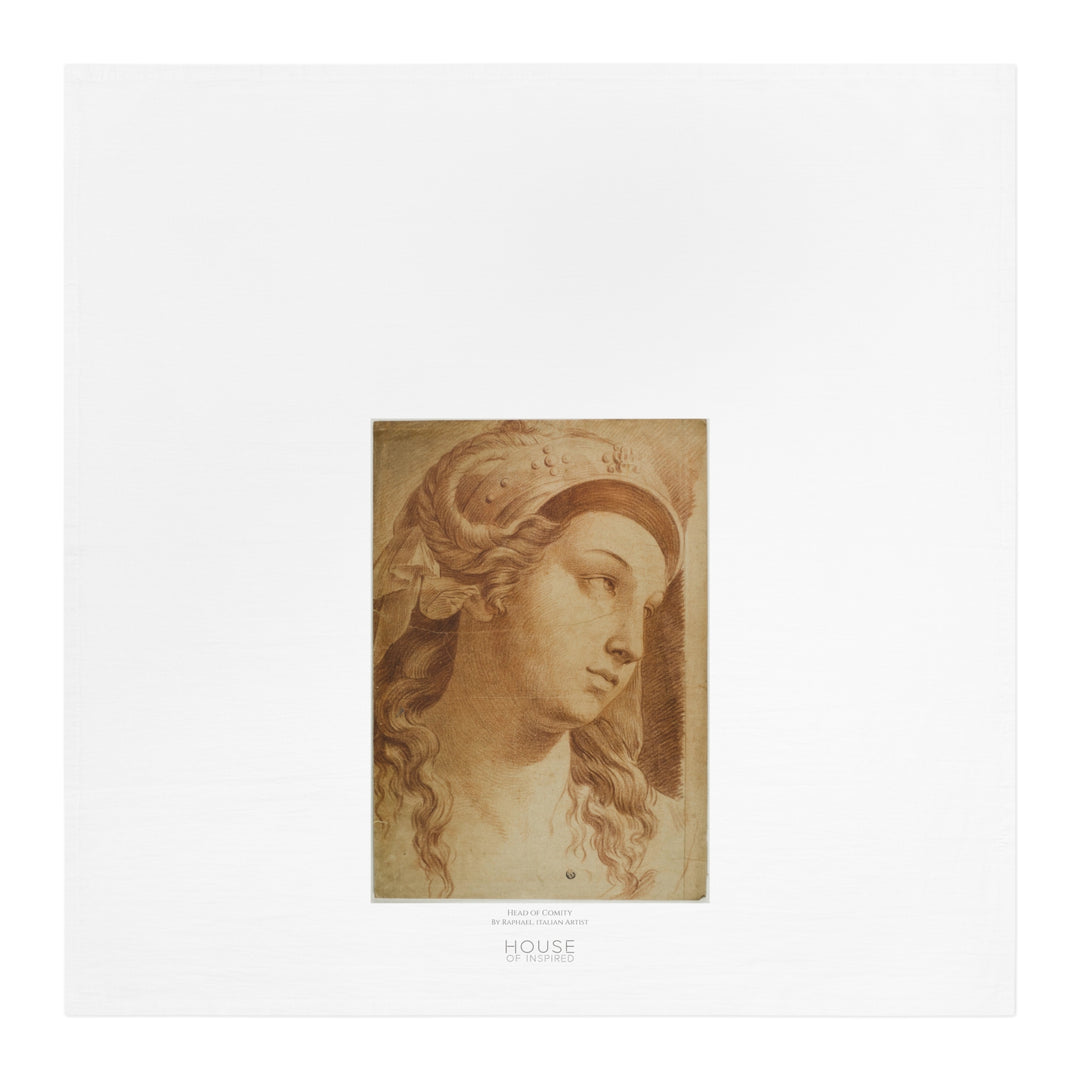 Kitchen Tea Towel, Head of Comity by Raphael