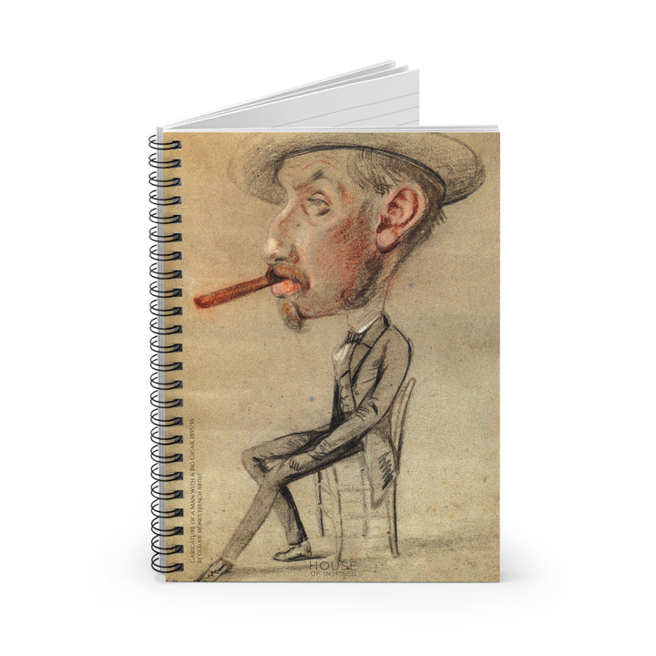 Notebook, Caricature of a Man with a Big Cigar by Claude Monet