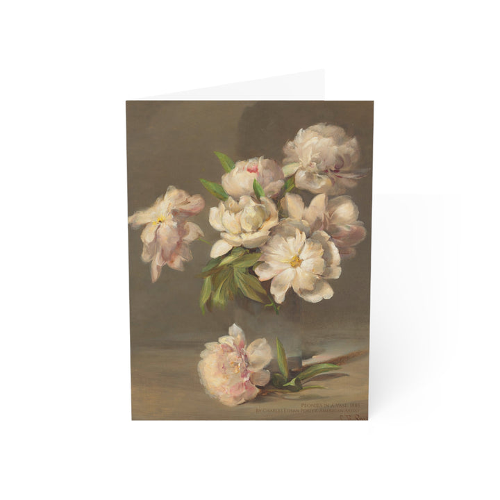 Greeting Card, Peonies in a Vase by Charles Ethan Porter