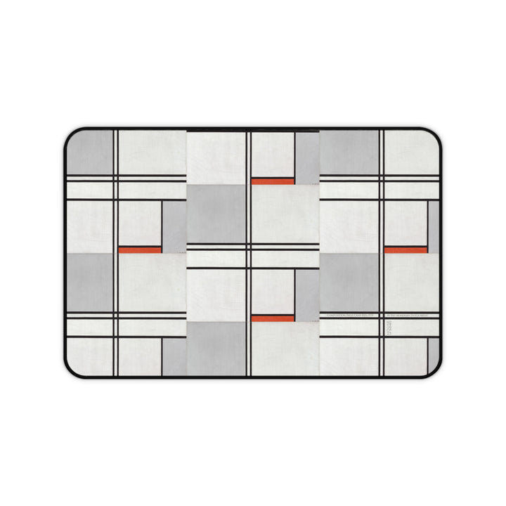 Desk Mat, Composition (No.1) Gray-Red by Piet Mondrian