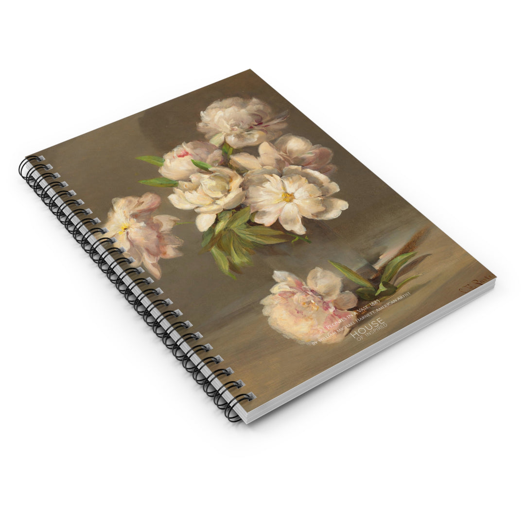 Notebook, Peonies in a Vase by Charles Ethan Porter