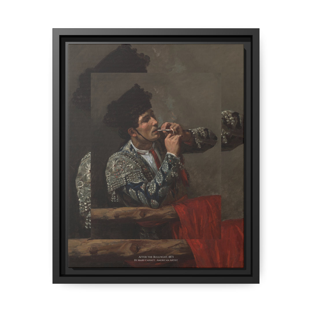 Matte Canvas in Black Frame, After the Bullfight by Mary Cassatt