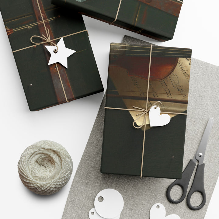 Gift Wrapping Paper, The Old Violin by William Michael Harnett