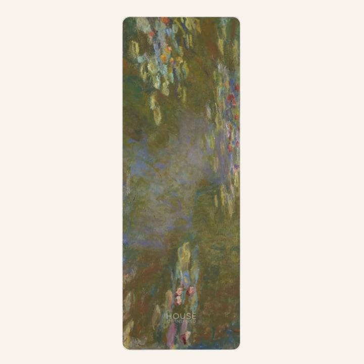 Rubber Yoga Mat, Water Lily Pond by Claude Monet