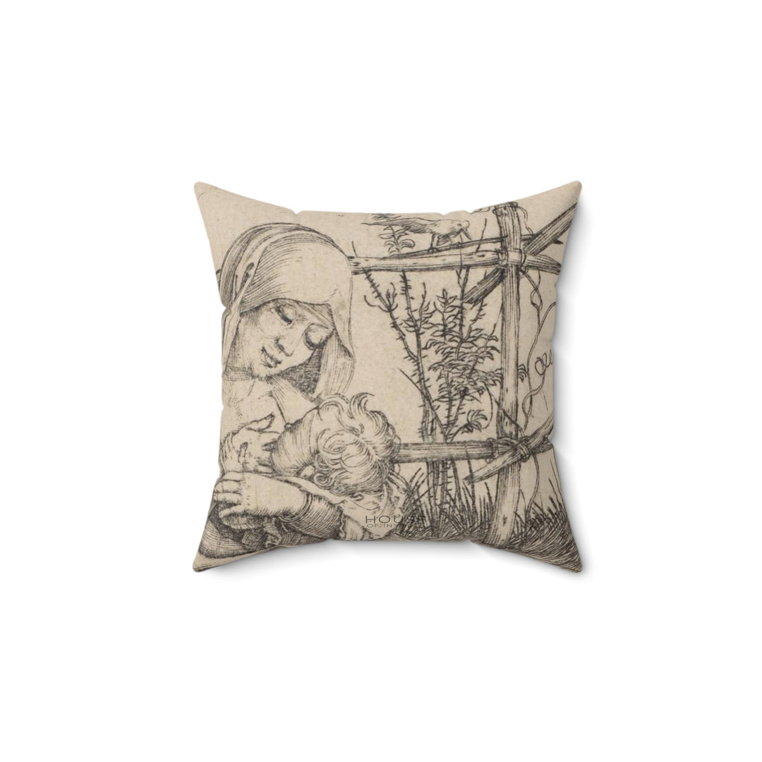 Pillow, Virgin on a Grassy Bench by Albrecht Dürer