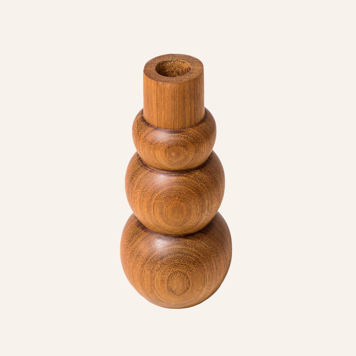 Granadillo Wood 7" Vase, Style 3