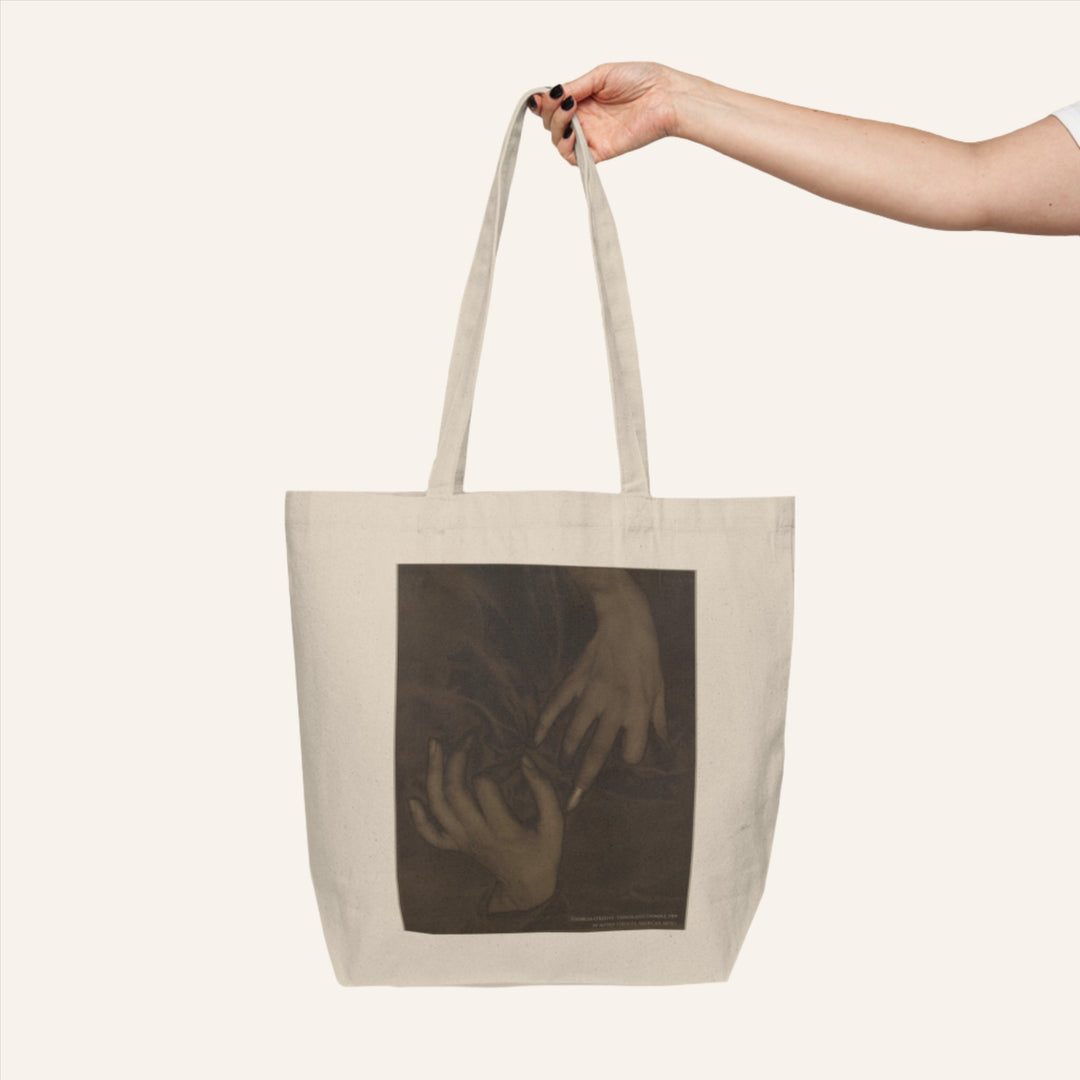 Canvas Tote Bag, Georgia O'Keeffe-Hands and Thimble by Alfred Stieglitz