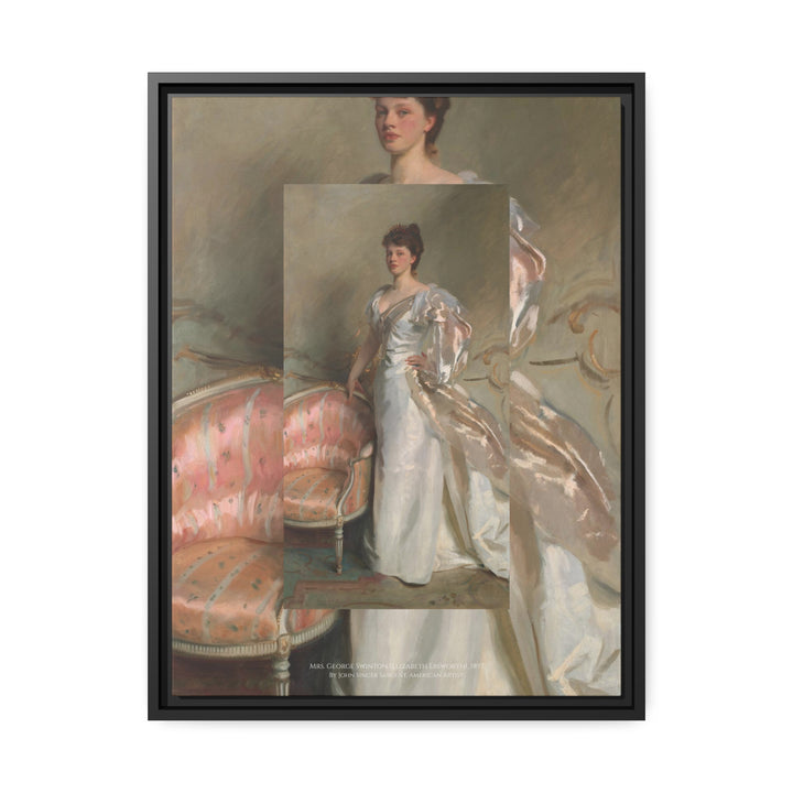 Matte Canvas in Black Frame, Mrs. George Swinton by John Singer Sargent