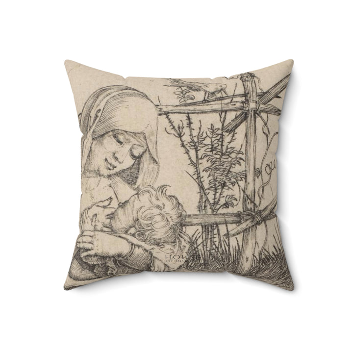 Pillow, Virgin on a Grassy Bench by Albrecht Dürer