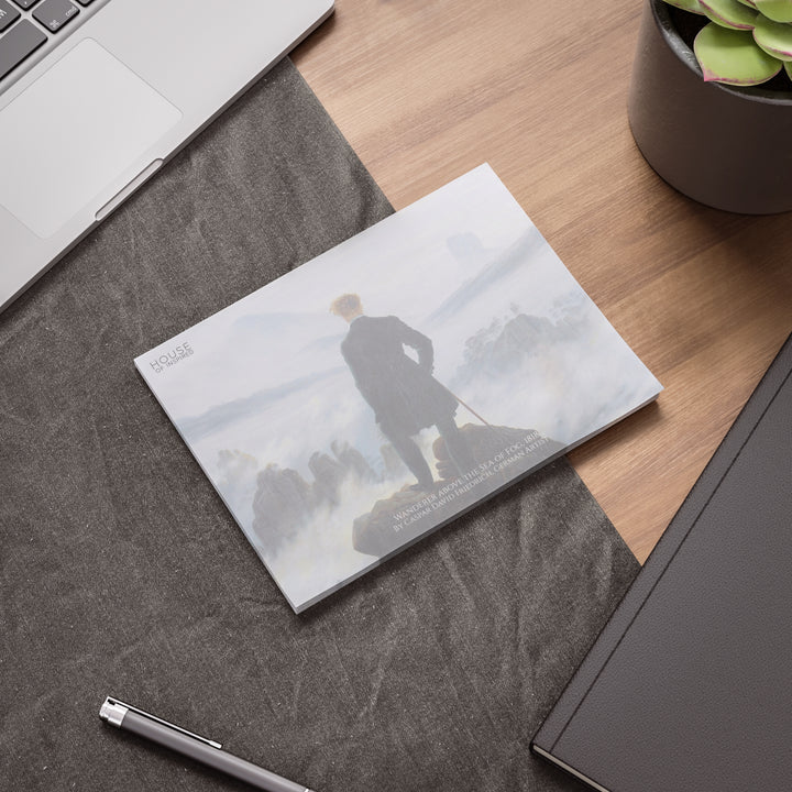 Post-it® Note Pad, Wanderer above the Sea of Fog by Caspar David Friedrich