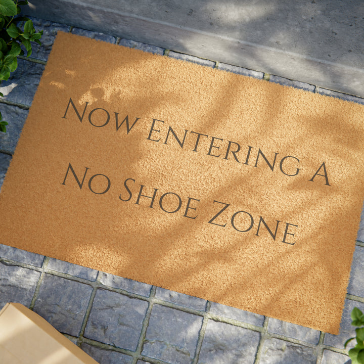 Doormat, No Shoe Zone