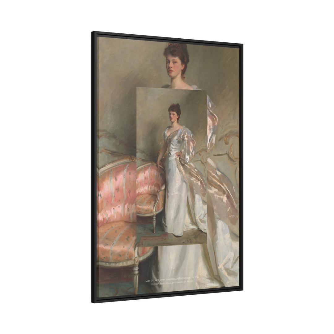 Matte Canvas in Black Frame, Mrs. George Swinton by John Singer Sargent