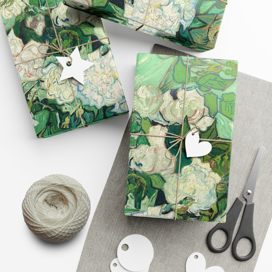 Gift Wrapping Paper, Roses by Vincent van Gogh