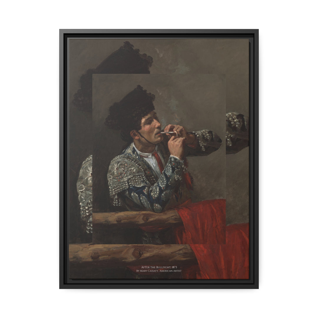 Matte Canvas in Black Frame, After the Bullfight by Mary Cassatt