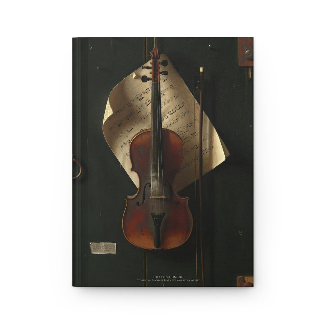 Hardcover Journal, The Old Violin by William Michael Harnett